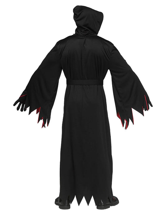 Disfraz de Scream™ con máscara negra y roja para adulto
