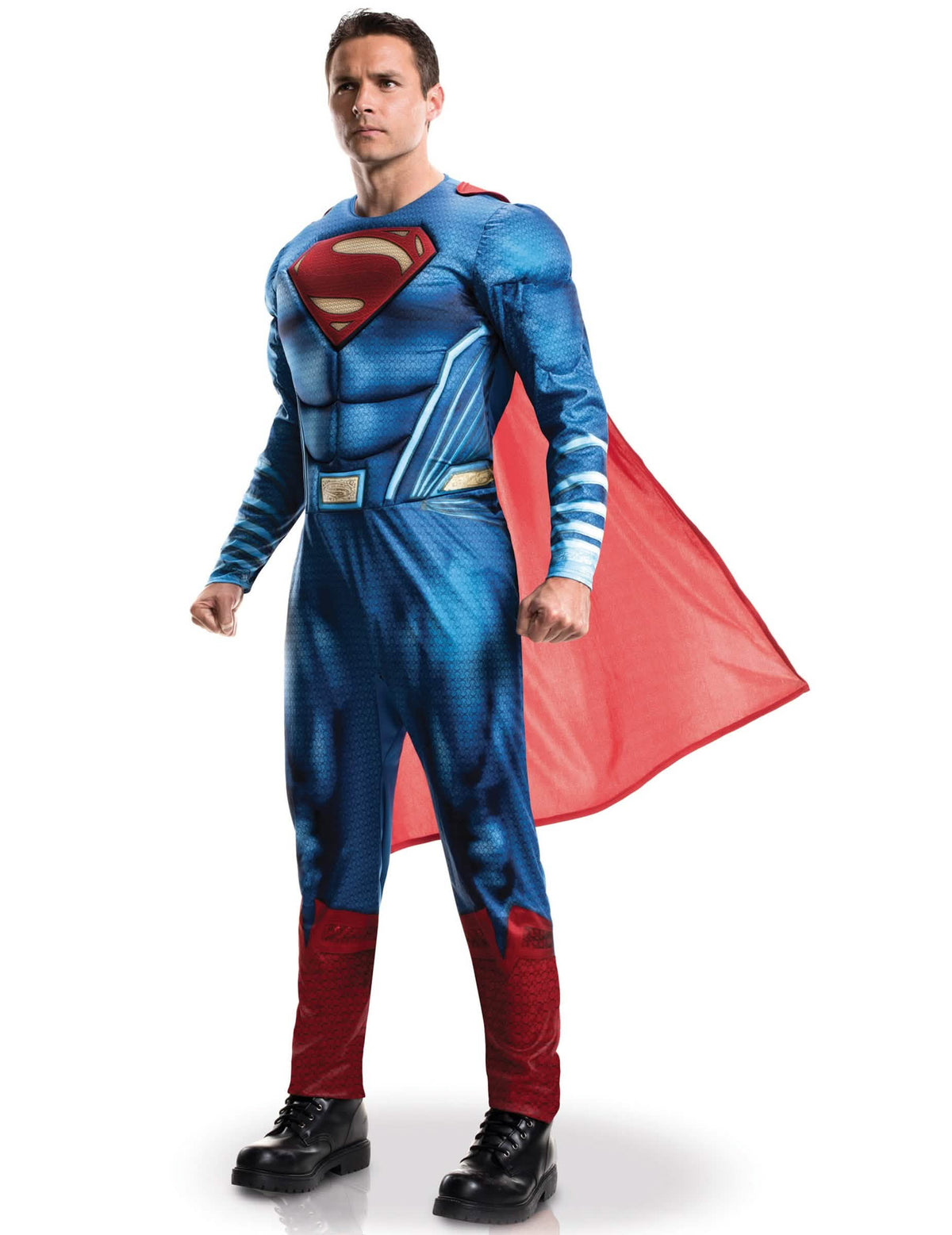 Disfraz de Superman La Liga de la Justicia para adulto azul y rojo con capa