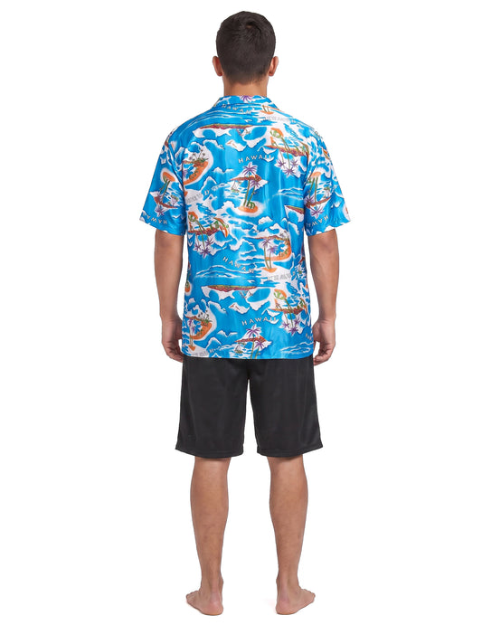 Disfraz de turista hawaiano hombre