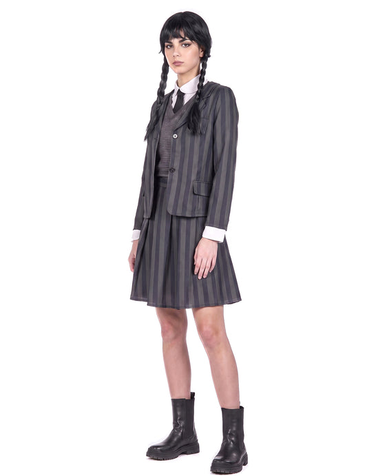 Disfraz de uniforme escolar gótico para mujer