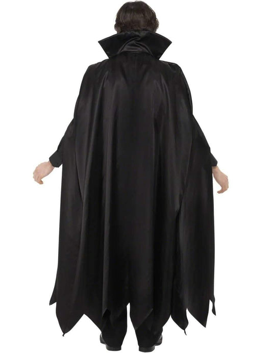 Vue de dos du déguisement de vampire avec cape