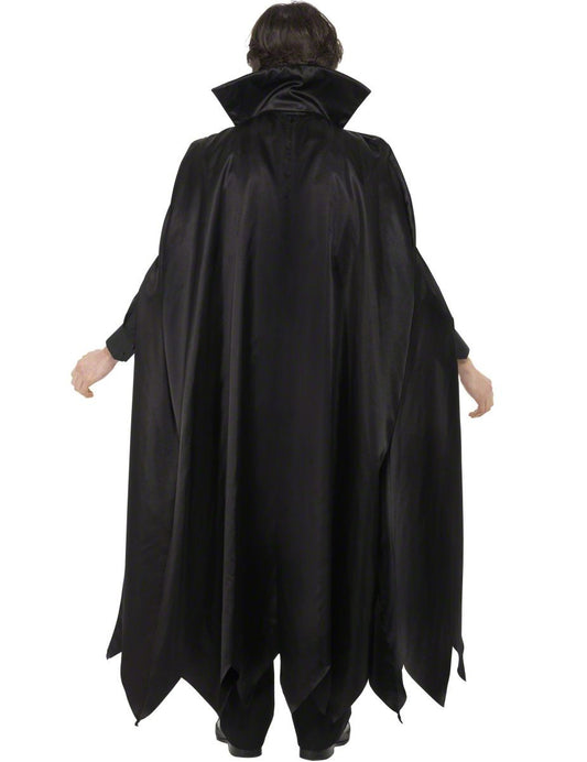 Vue de dos du déguisement de vampire avec cape