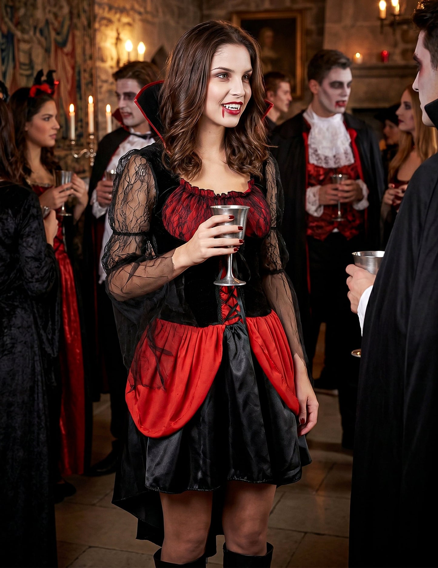 Disfraz vampiro sexy mujer