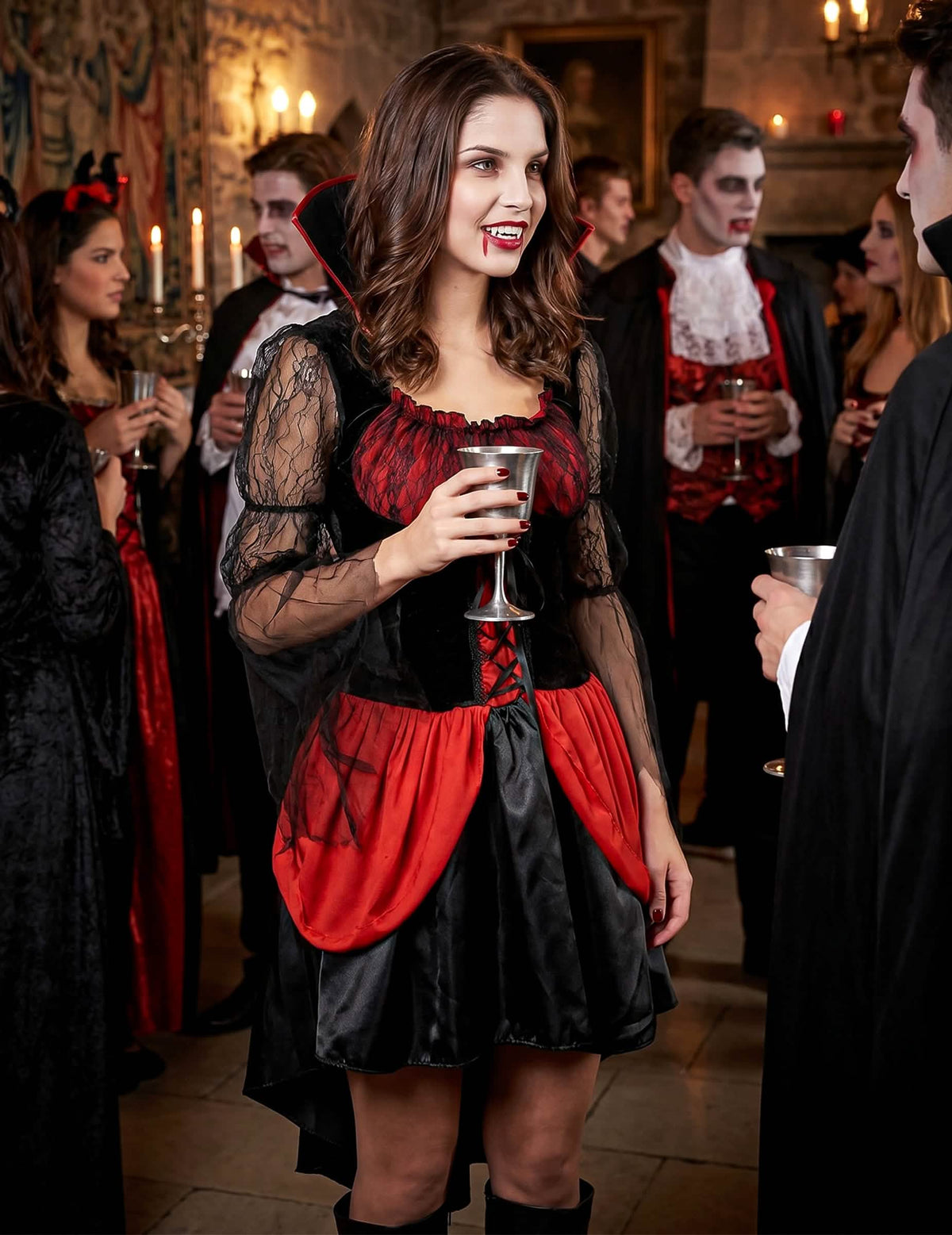 Disfraz vampiro sexy mujer