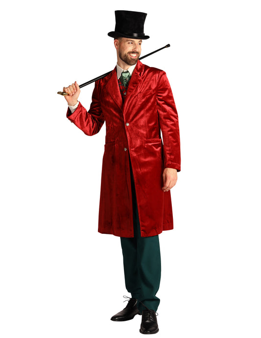 Disfraz victoriano de Navidad Charles Dickens para hombre