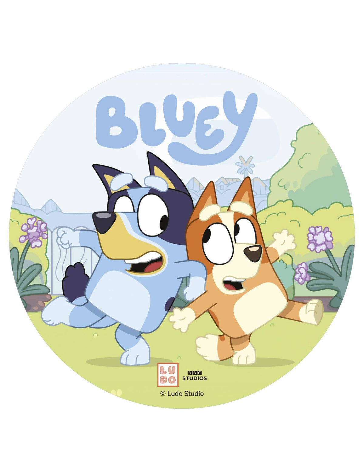 Disco de oblea para tarta Bluey™ 20 cm