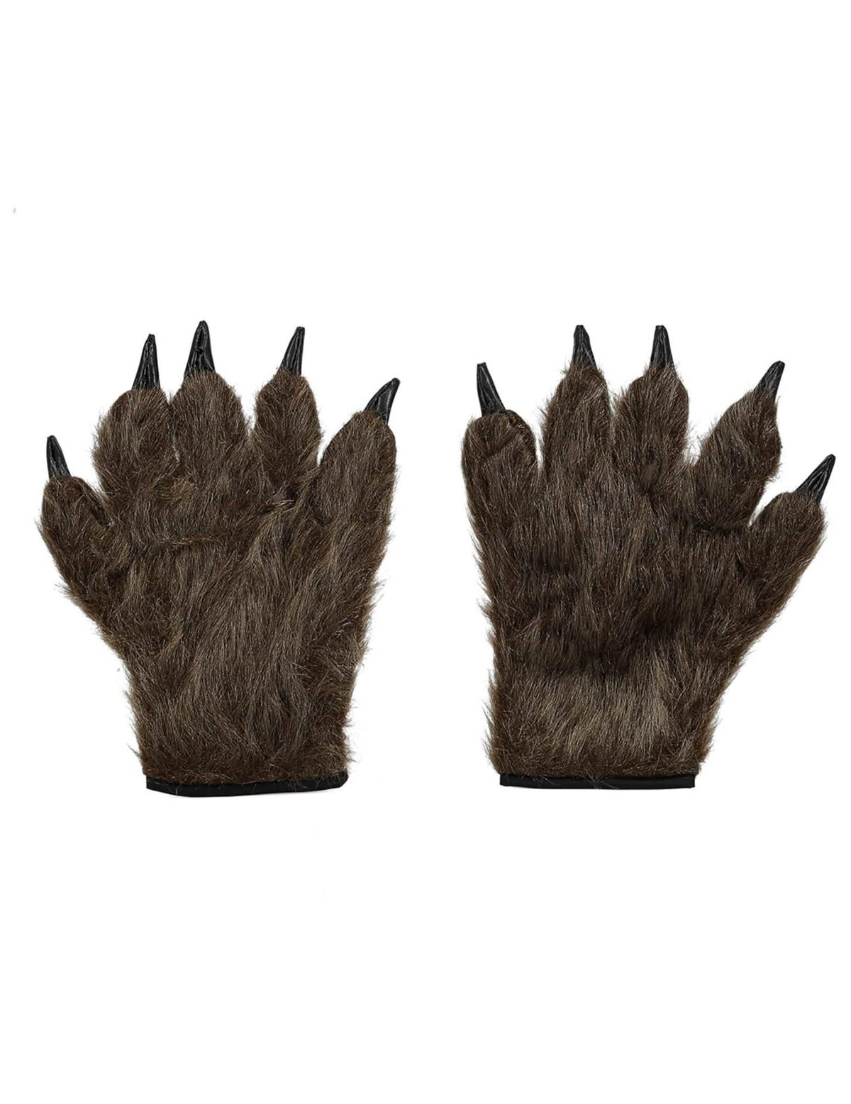 Vista trasera de los guantes manos de monstruo halloween
