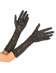 Guantes con lentejuelas