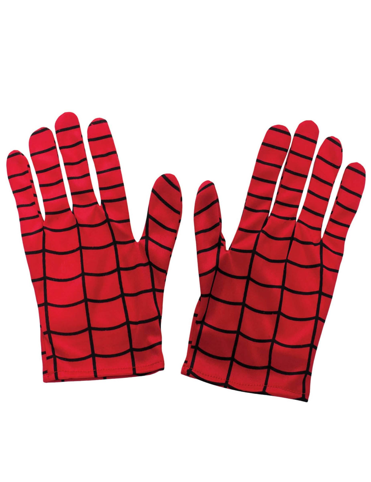 guantes Spiderman para niño rojos con motivo de telaraña negro