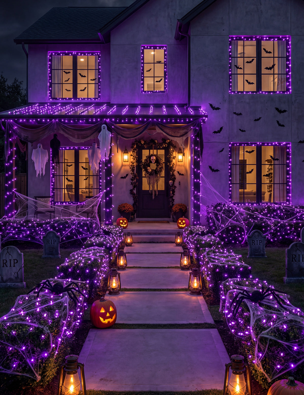 Guirlande lumineuse 50 LED violette 5M