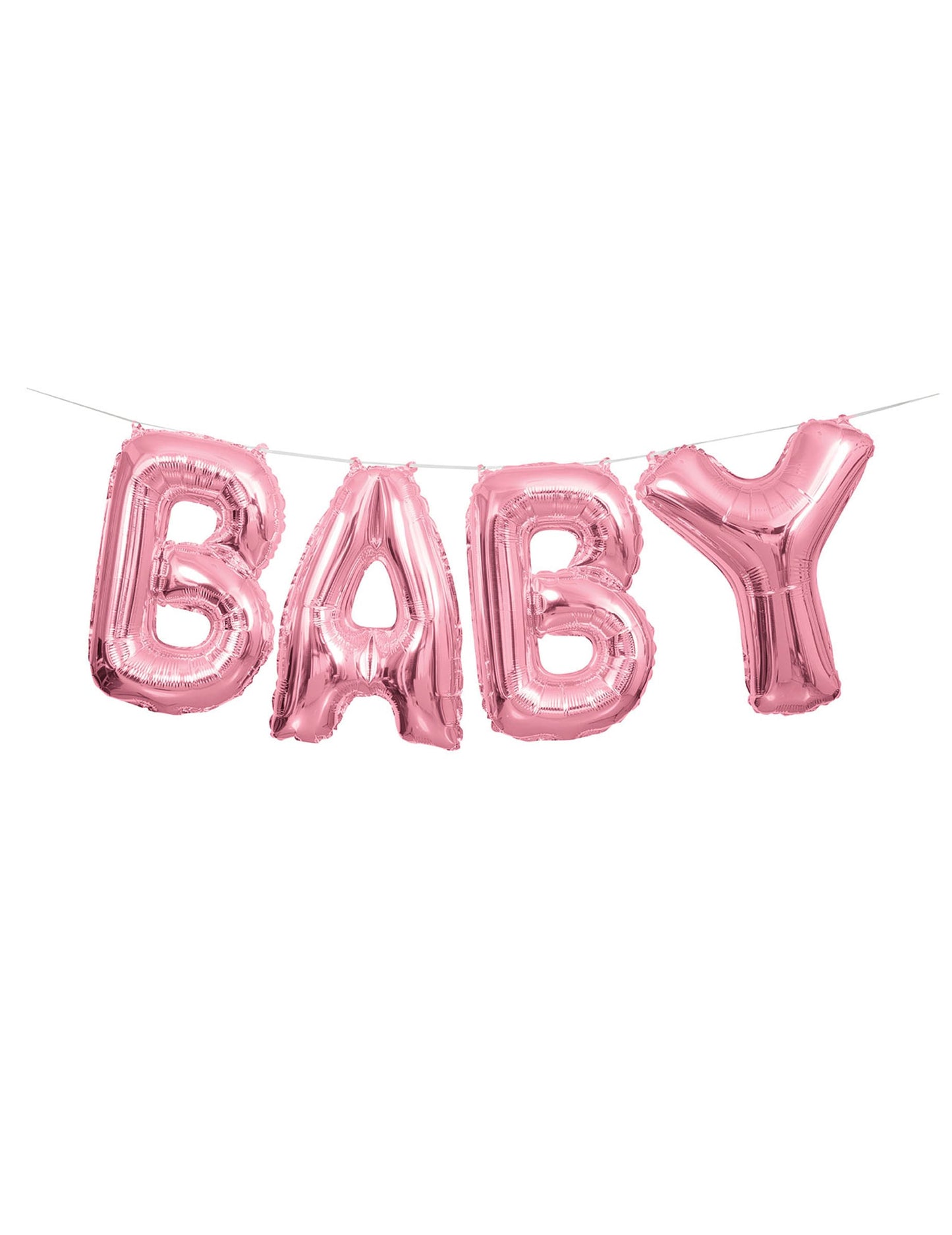 Guirlande de ballons en aluminium baby pour baby shower rose