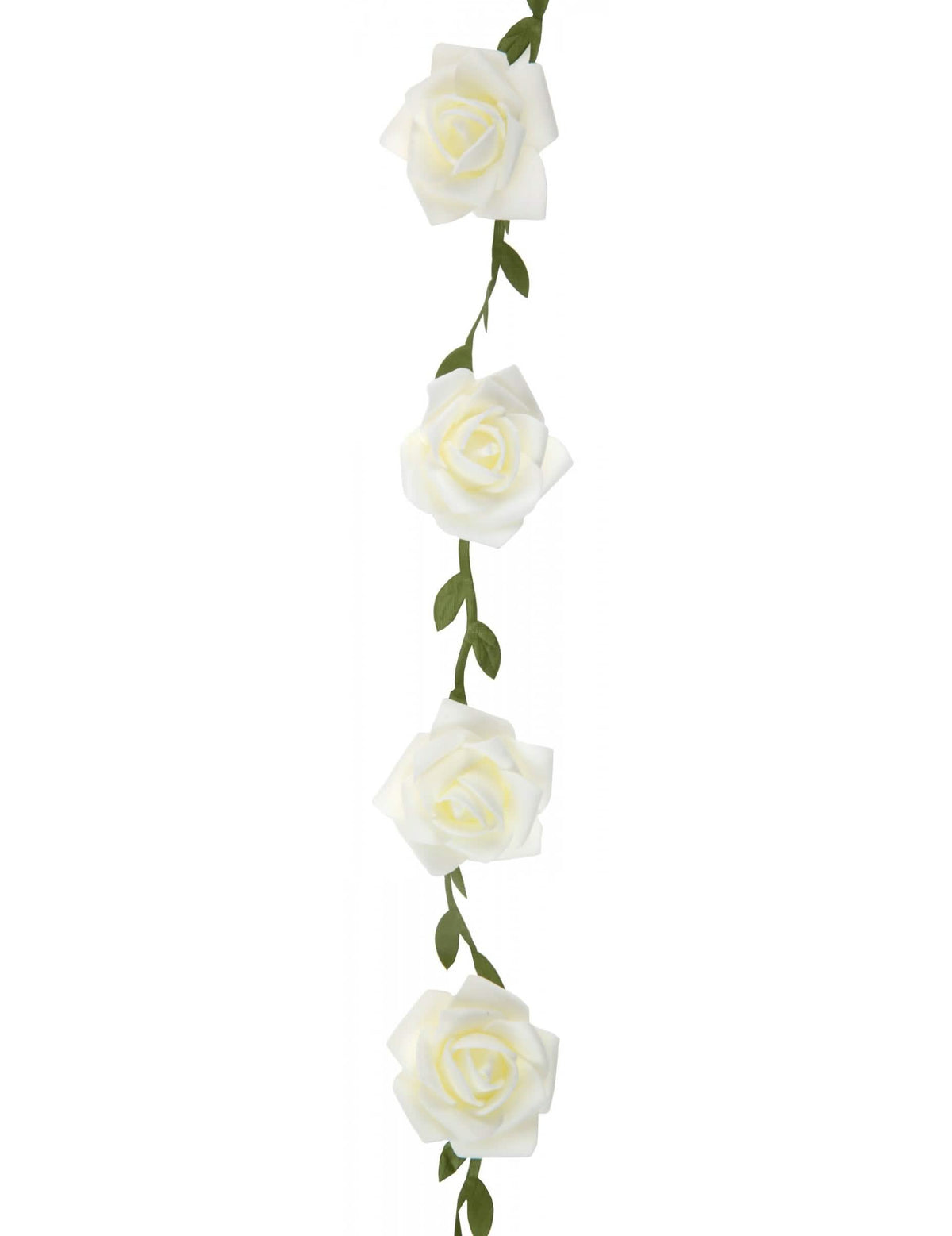 Guirnalda de rosas blancas para decoración de boda