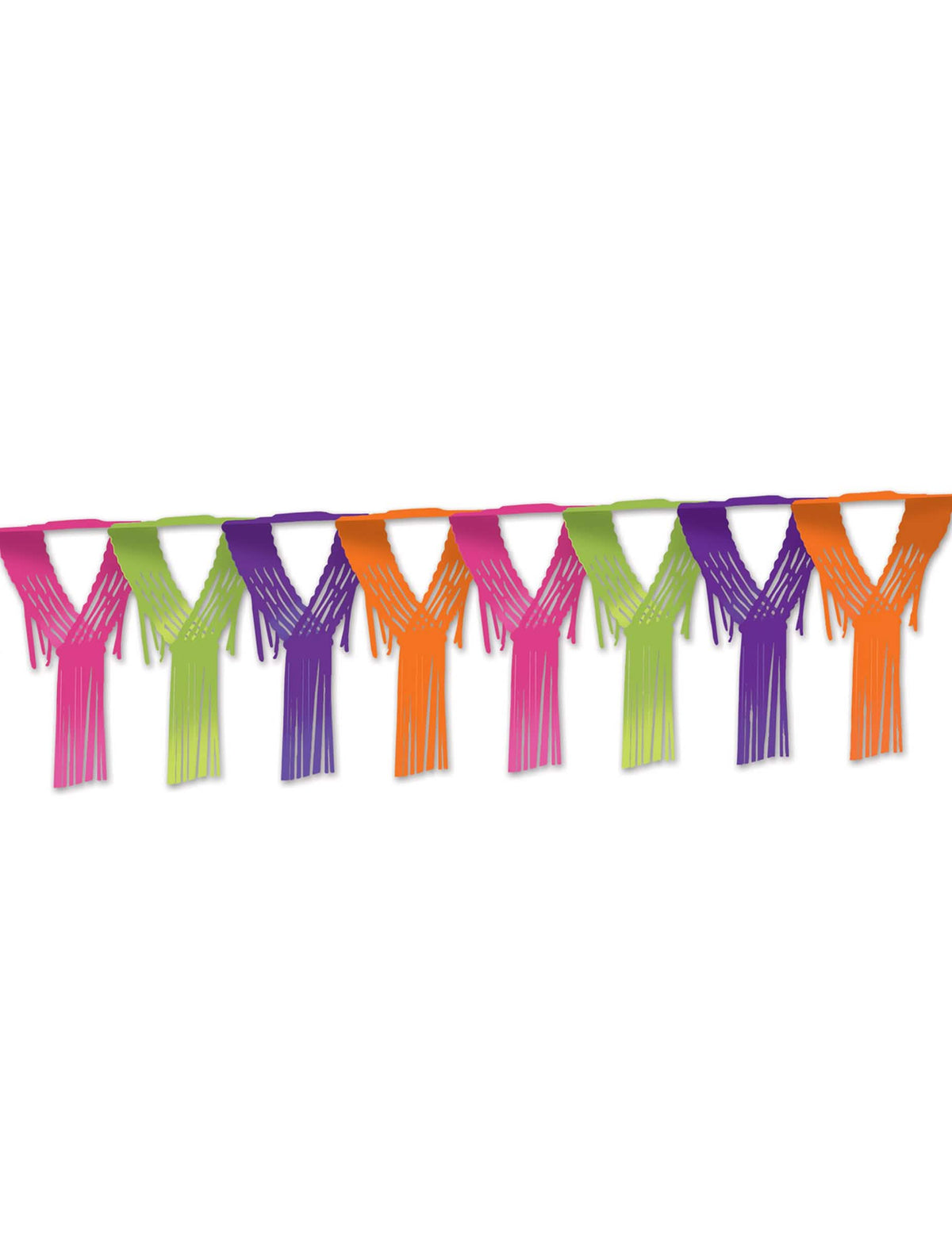 Guirnalda mexicana día de los muertos multicolor con flecos
