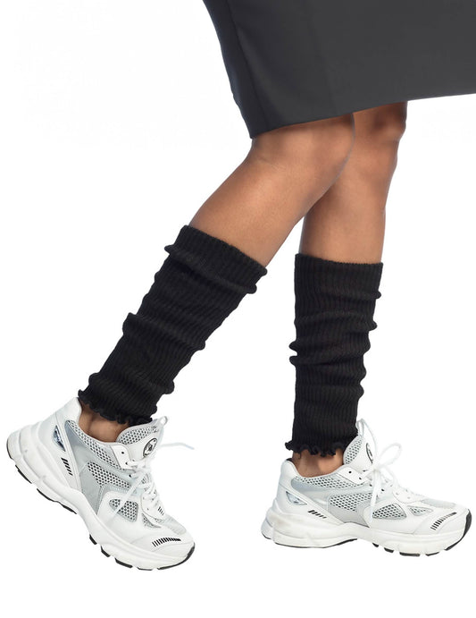 Vue de profil des jambières pour femme noires