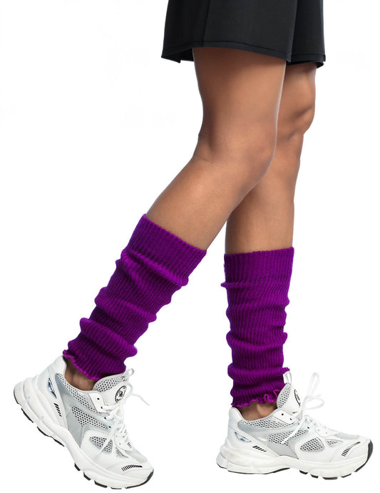 Vue de profil des jambières pour femme violettes