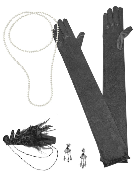 Kit de accesorios años 20's - mujer