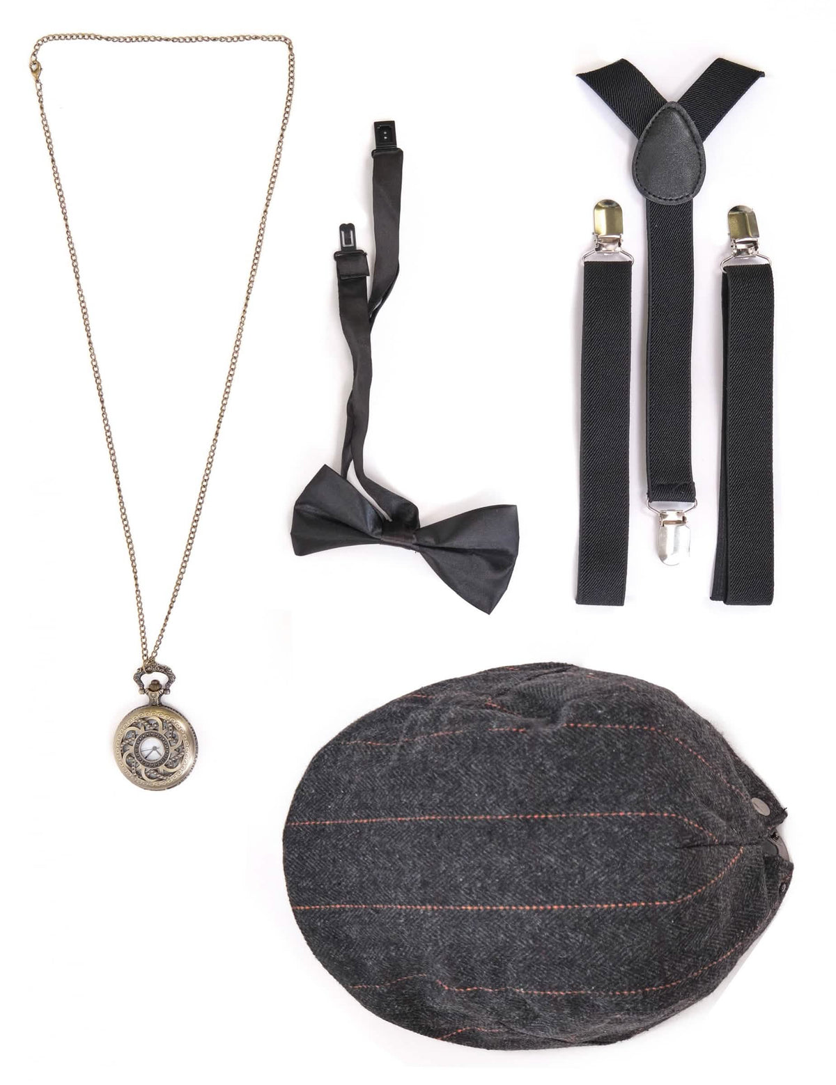 Vista general de los accesorios del Kit accesorios años 20