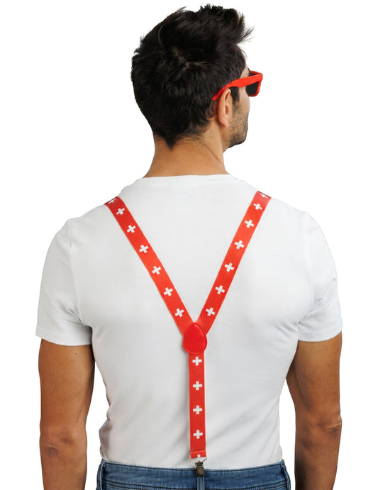 Kit de accesorios de hincha de Suiza para adulto