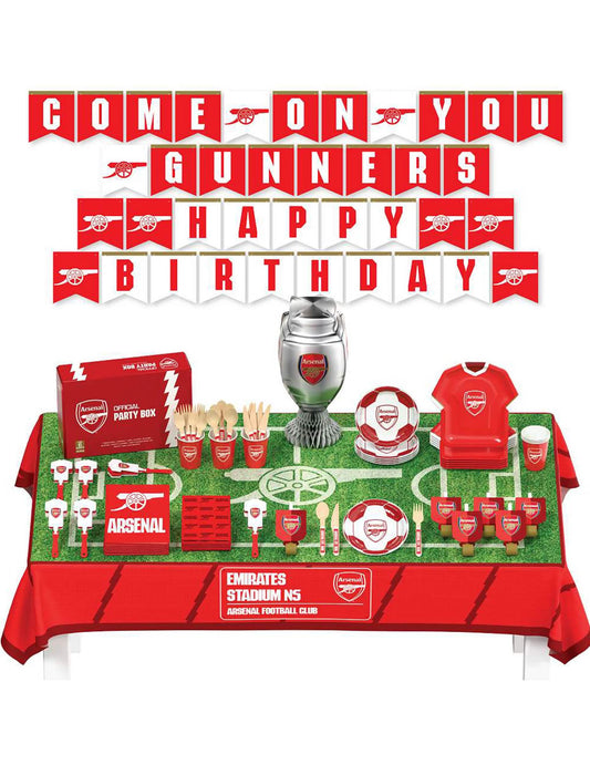Kit de cumpleaños Arsenal Football Club 75 piezas