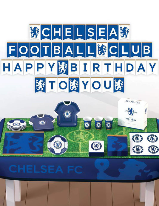 Kit de cumpleaños del Chelsea Football Club 44 piezas