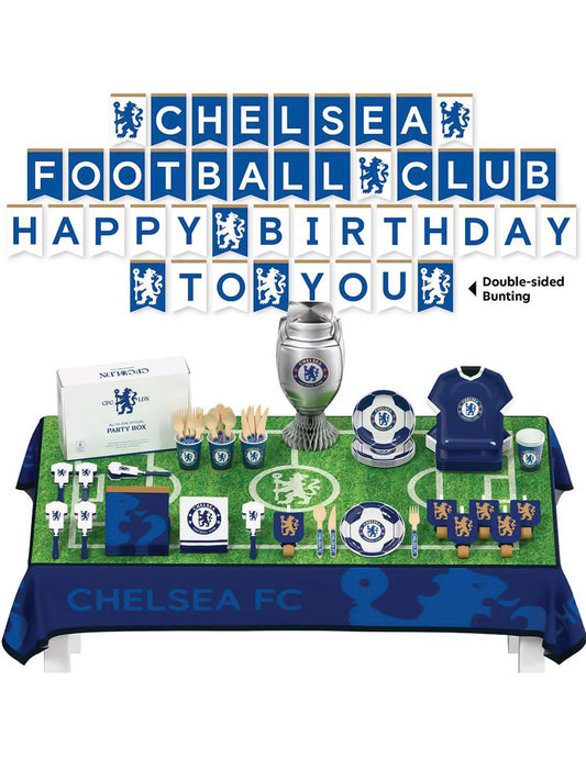 Kit de cumpleaños del Chelsea Football Club 75 piezas