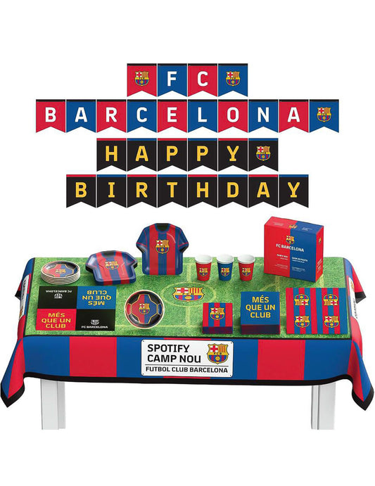 Kit de cumpleaños FC Barcelona 44 piezas