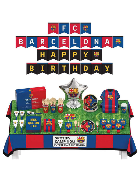 Kit de cumpleaños FC Barcelona 75 piezas