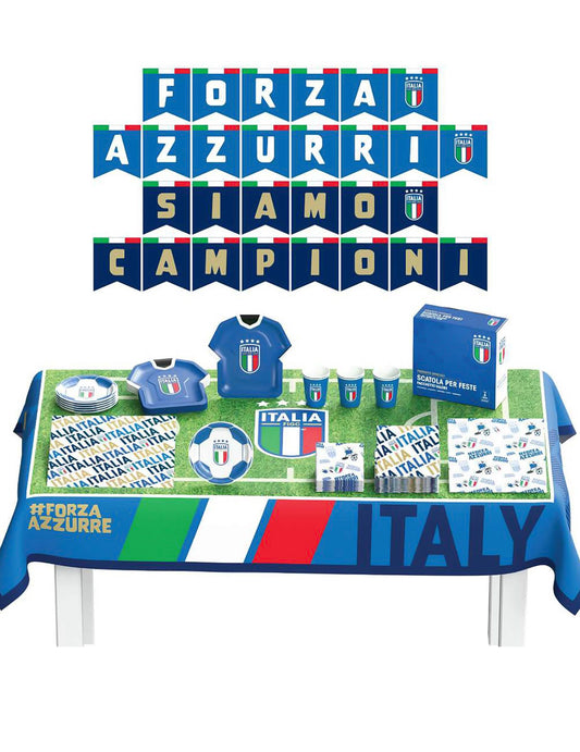 Kit cumpleaños Federación Italiana de Fútbol 44 piezas