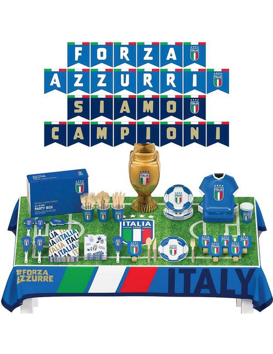 Kit de cumpleaños Federación Italiana de Fútbol 75 piezas