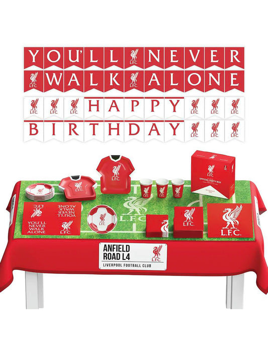 Kit de cumpleaños Liverpool Football Club 44 piezas