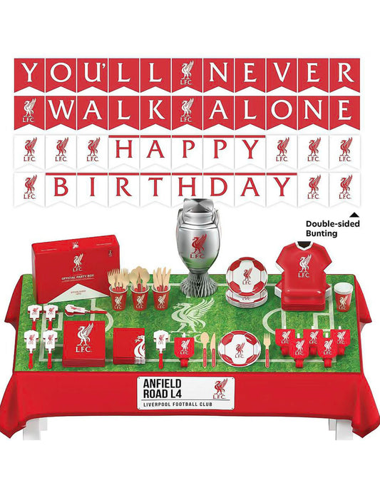 Kit de cumpleaños Liverpool Football Club 75 piezas