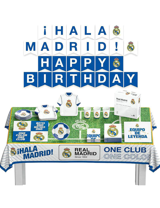 Kit cumpleaños Real Madrid CF 44 piezas