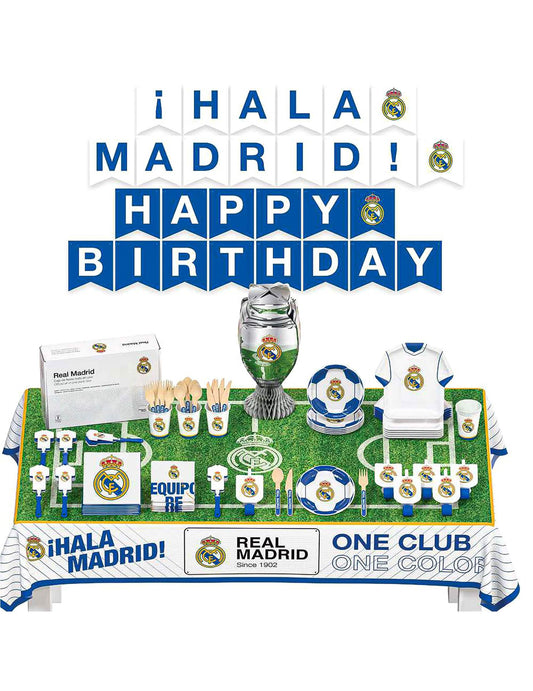 Kit cumpleaños Real Madrid CF 75 piezas