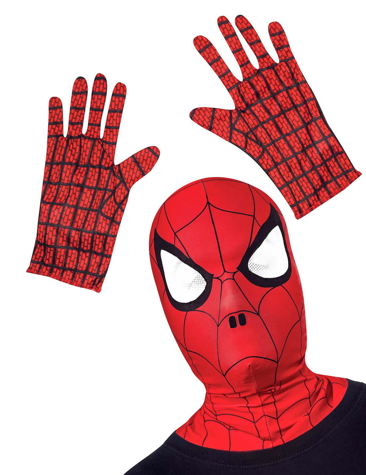 Kit de pasamontañas y guantes Spider-Man Ultimate para niño rojo y negro