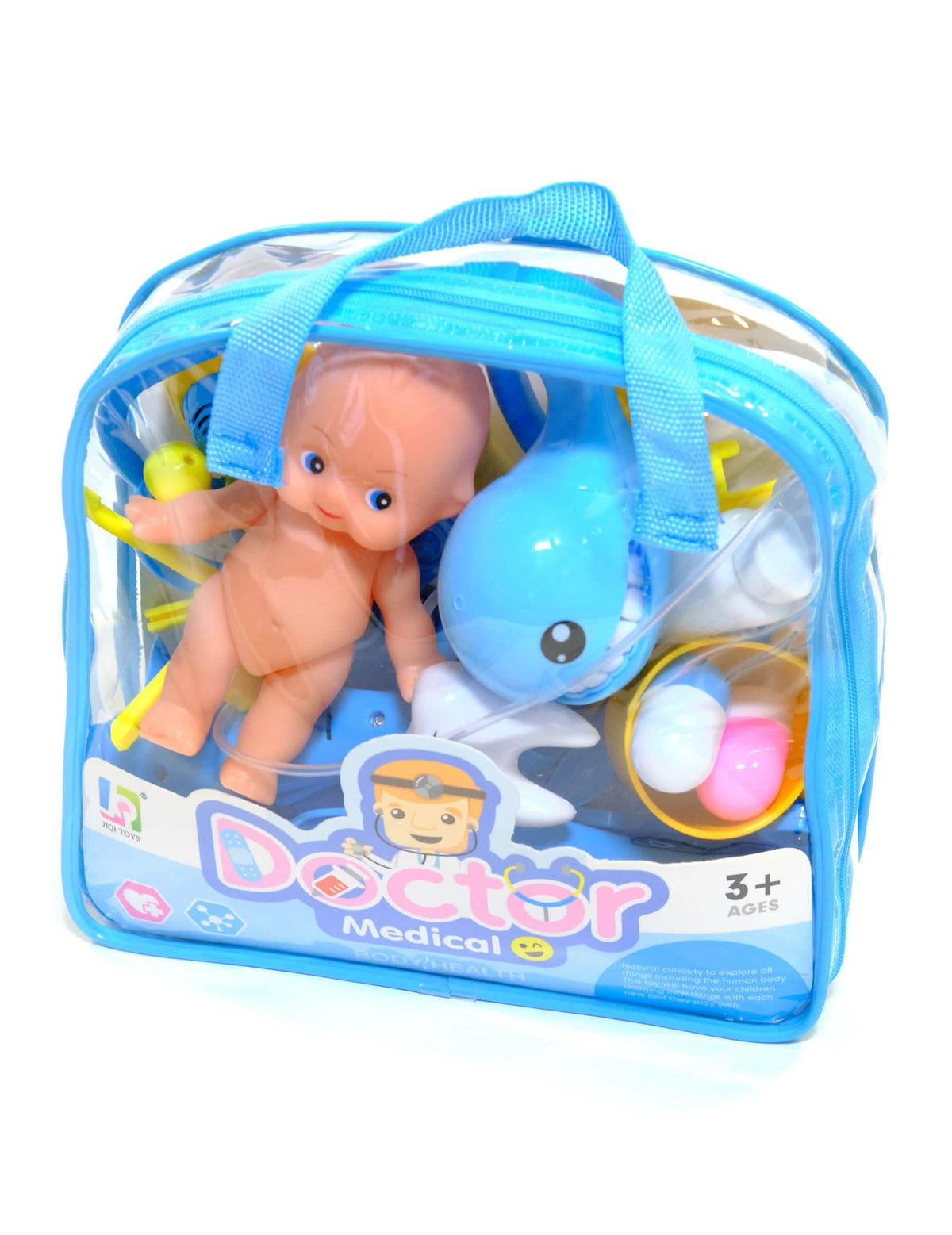 Bolsa de transporte azul del kit de accesorios de doctor