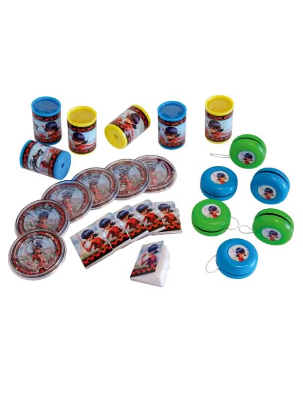 Kit de 24 regalos Ladybug para niño multicolor