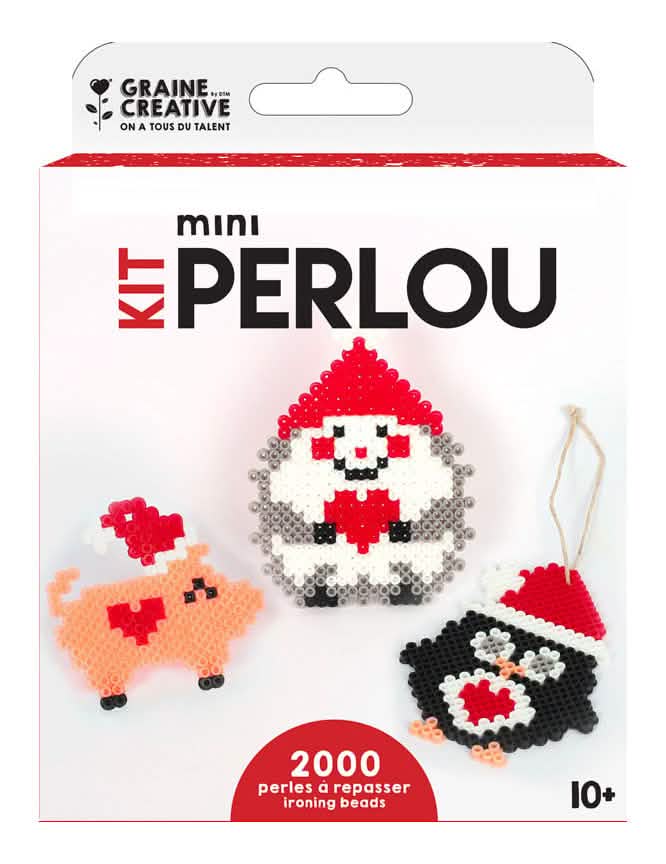 Kit de perlas para planchar animales de navidad para manualidades multicolor con 2000 perlas