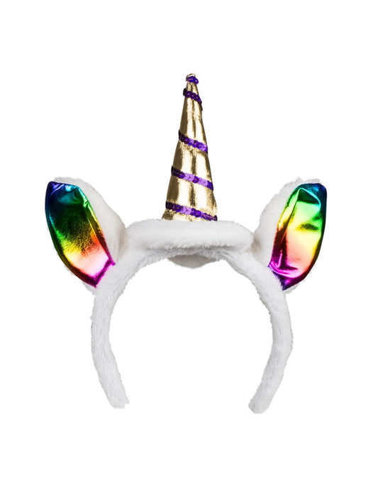 Gros plan sur le serre-tête du kit serre-tête et queue de licorne pour adulte