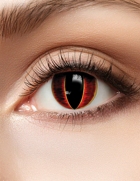 Lentillas ojos de dragón rojos 3 meses adulto