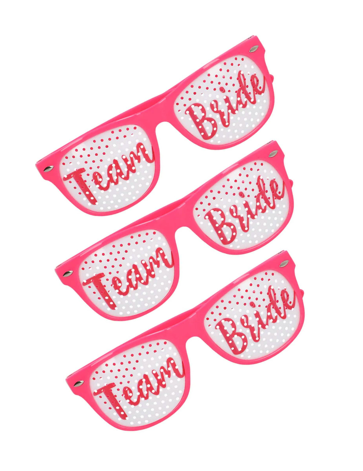 Set de 3 gafas Team Bride adulto
