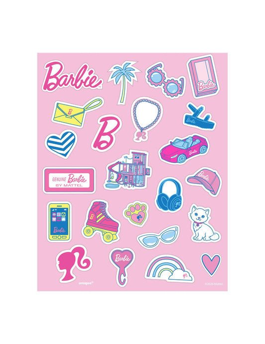 Lote de 4 hojas de pegatinas Barbie™
