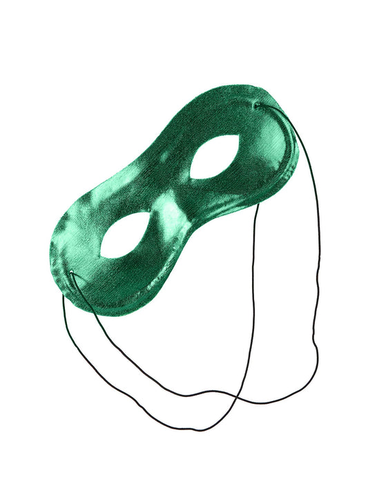 Antifaz metalizado verde adulto