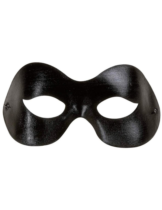 Loup pour adulte noir brillant