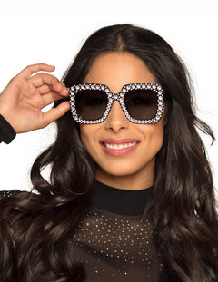 Gafas con strass y lentejuelas