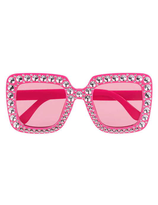 Gafas bling bling rosa
