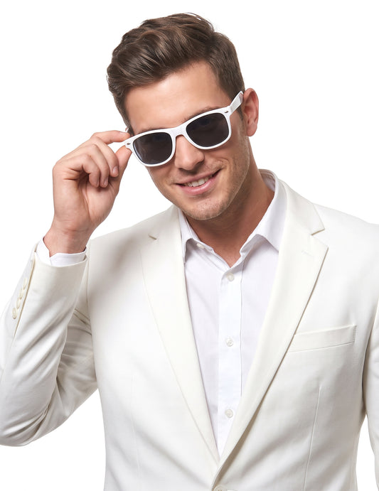 Gafas blues blancas adulto