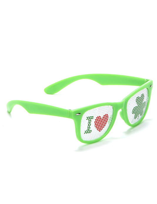 Gafas verdes de San Patricio plástico adulto