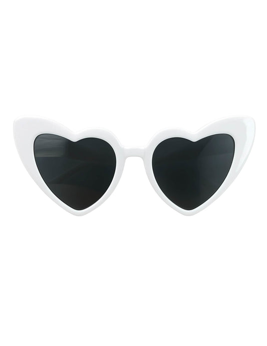 Vue de face des lunettes vintage cœur