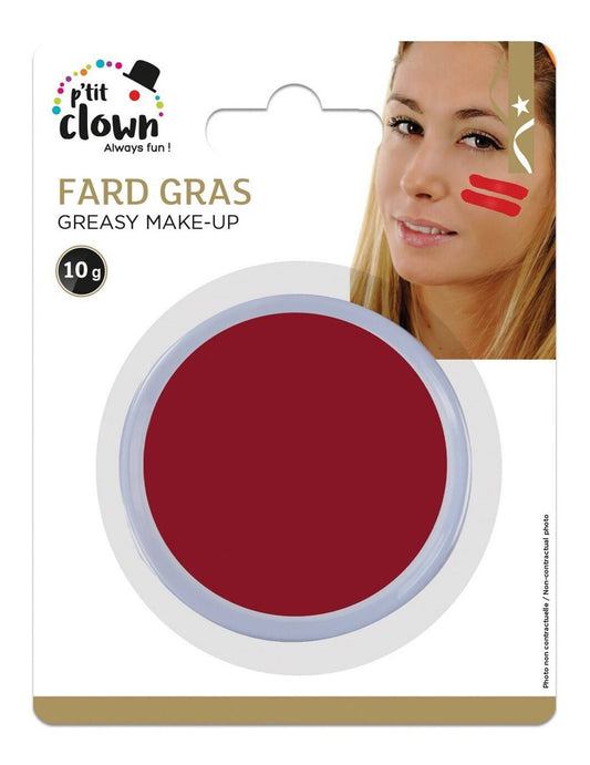 Maquillage fard gras pour adulte rouge