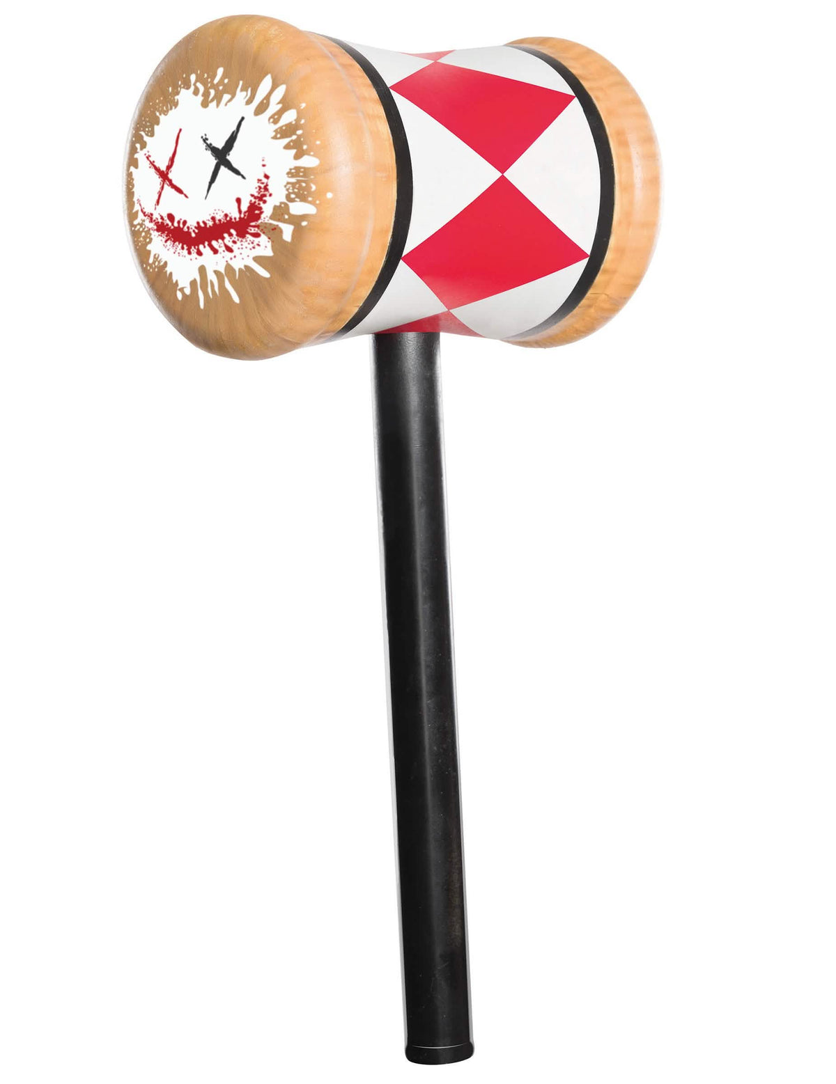 Martillo de plástico Harley Quinn Escuadrón Suicida para adulto rojo y blanco a los rombos